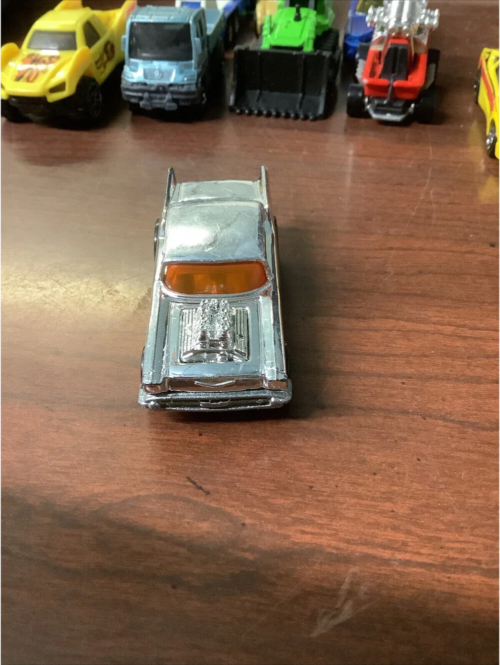 Vintage Hot Wheels 1976 Chrome ‘57 Chevy Rare Original Old Car Red Int.